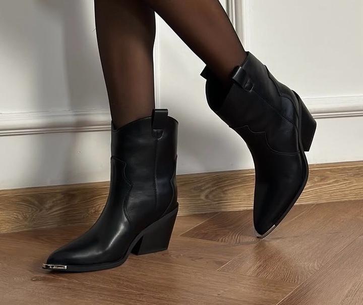 Черные казаки из натуральной кожи