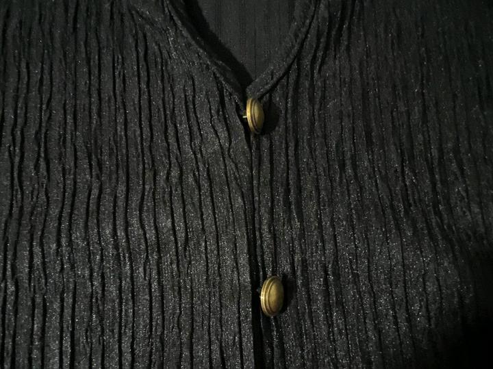 Новый черный топ блузка S р 42-44 с блеском офисный casual textured рубашка