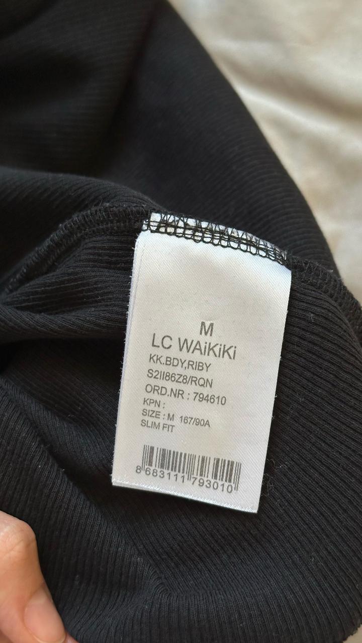 Черный женский топ