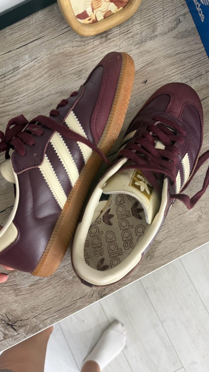 Адидас Samba бордовые