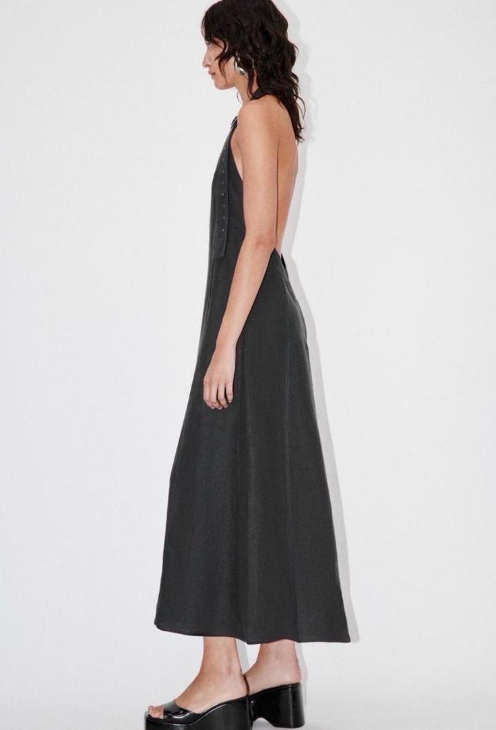 Льняное платье ZARA