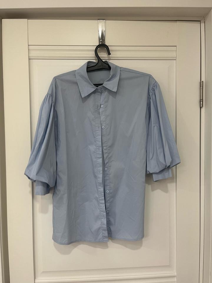 Рубашка с объемными рукавами