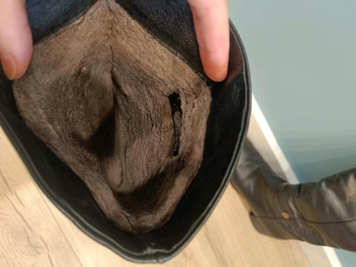 Кожаные сапоги