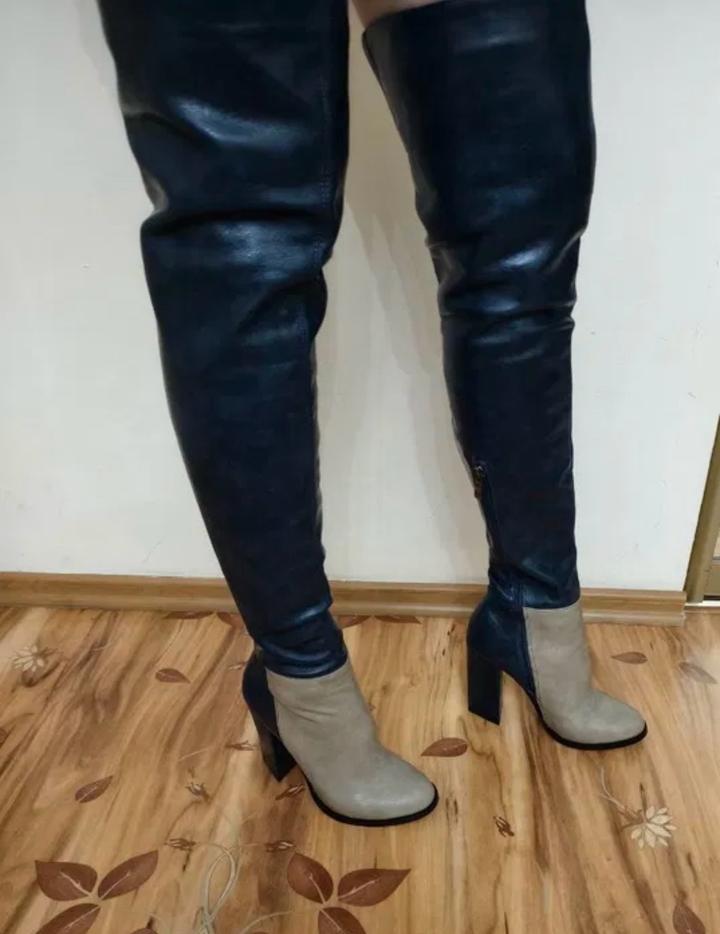 Сапоги-ботфорты, демисезонные