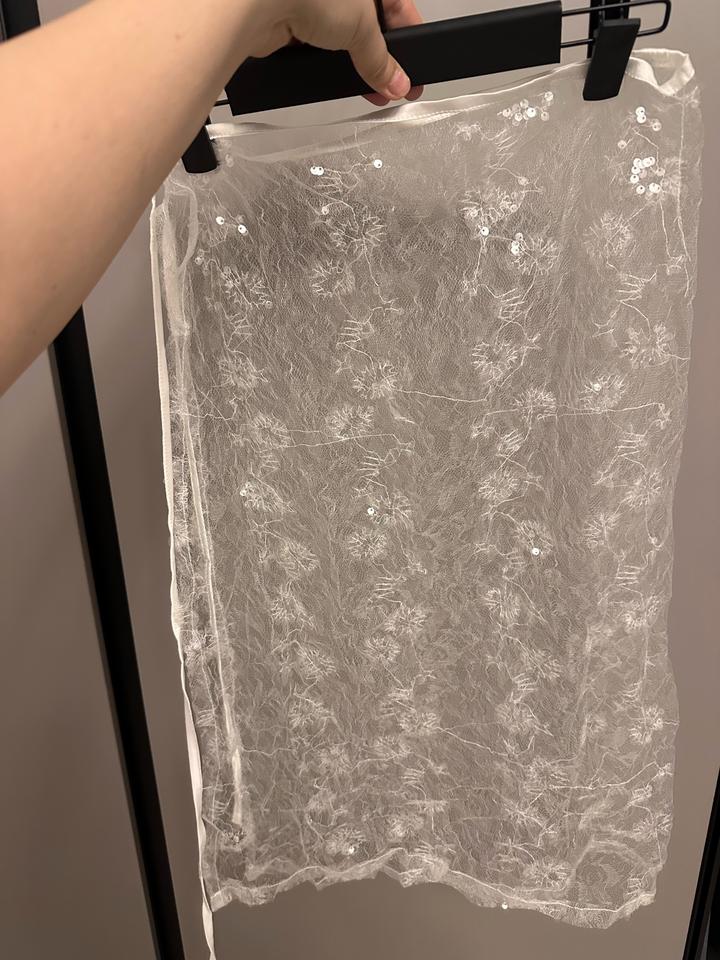 Повязка гипюр с пайетками