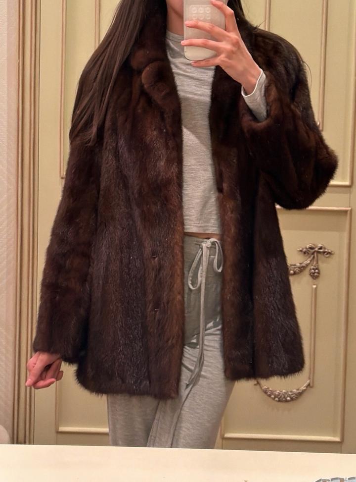 Винтажная норковая шуба