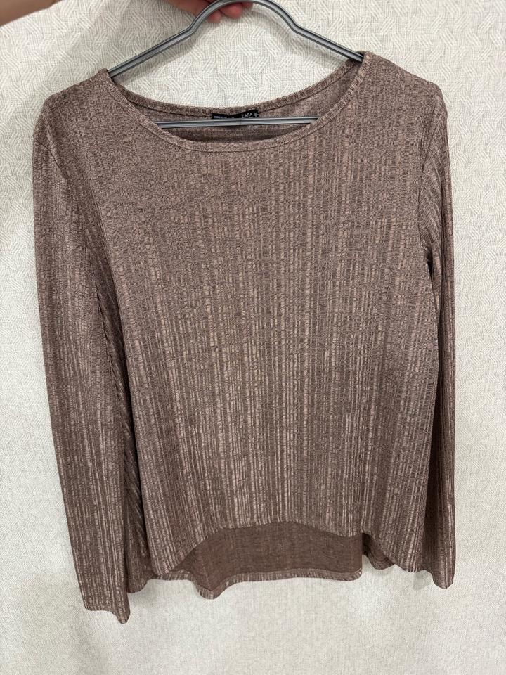 Кофточка Zara в стиле metallic