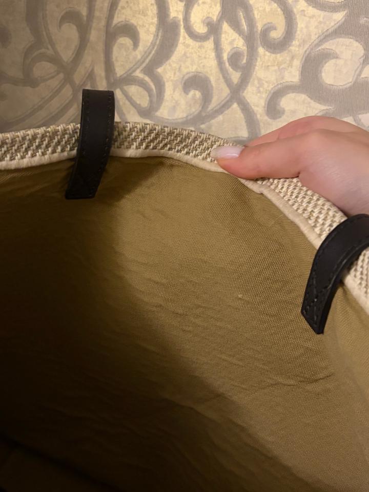 LOEWE Puzzle Fold Tote Beige Jacquard Canvas