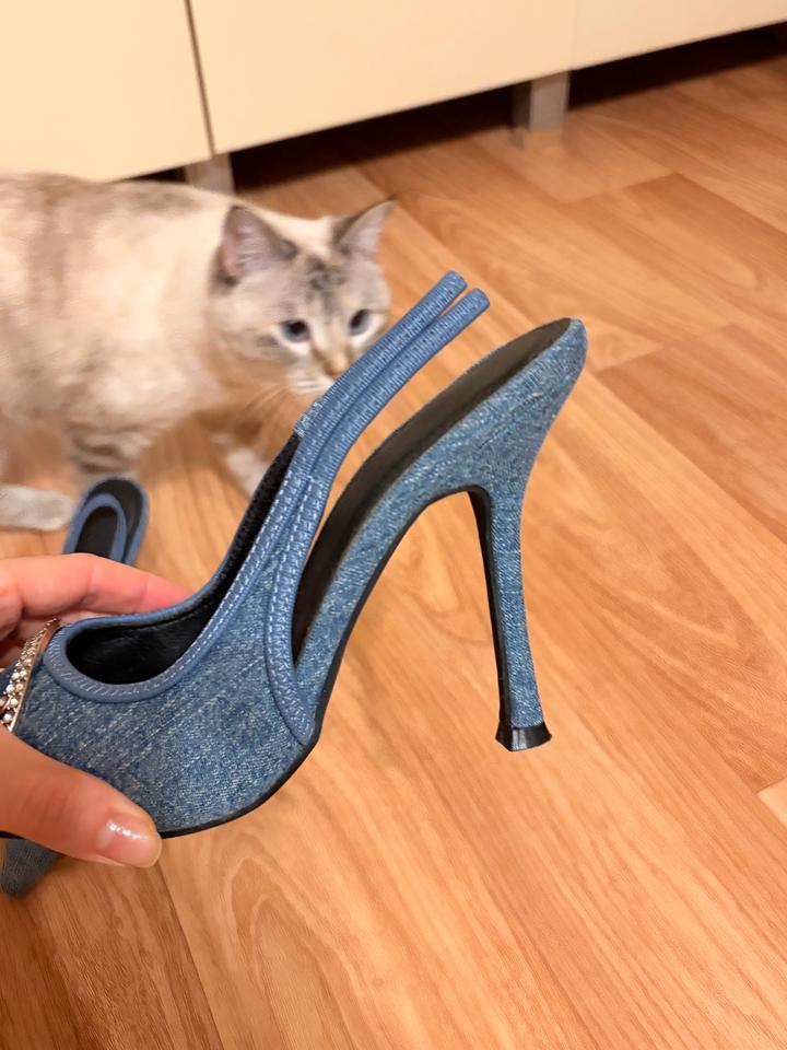 туфли джинсовые