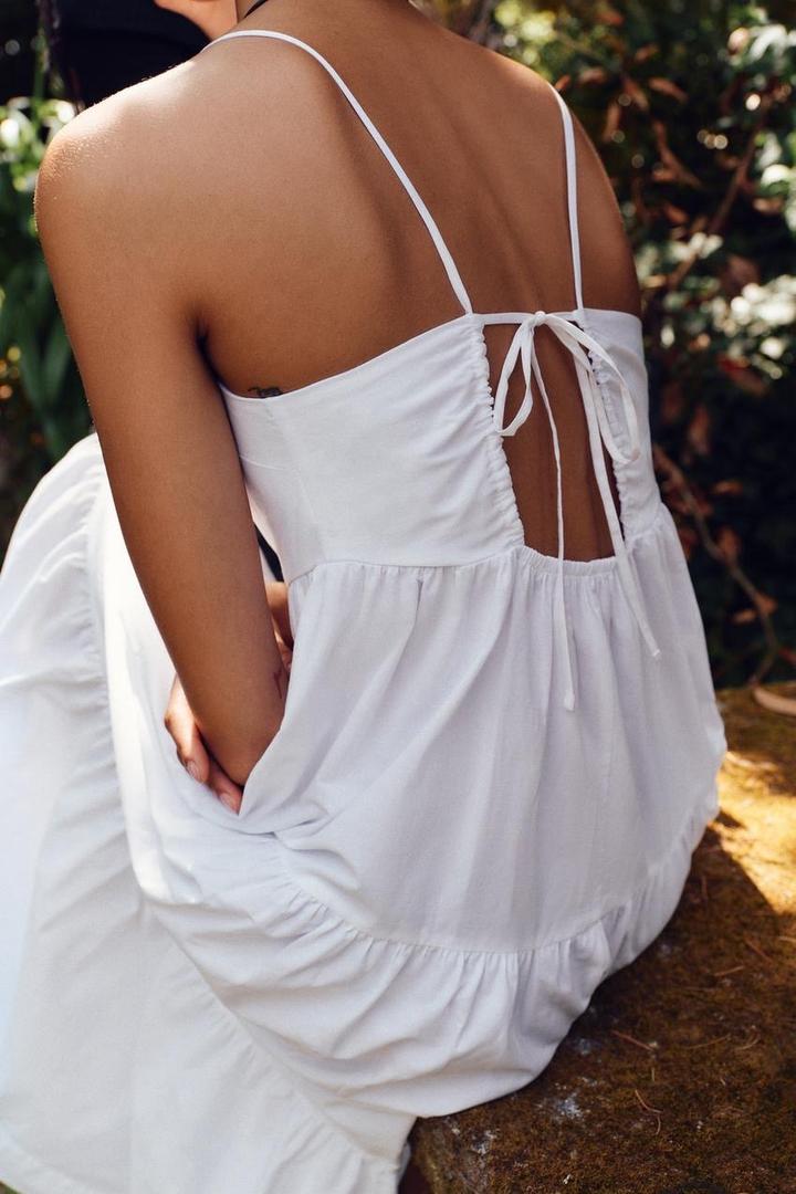Белое платье Zara