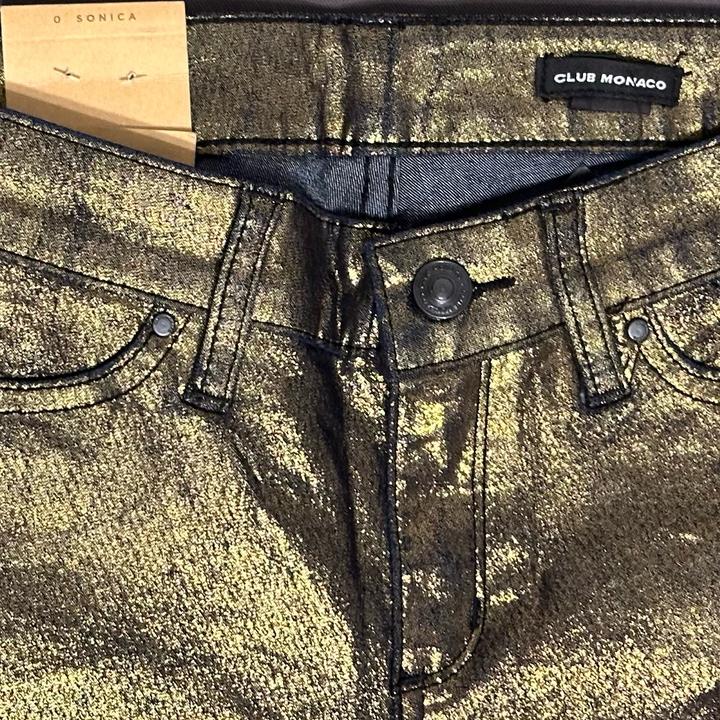 Club Monaco архивные вощеные винтажные джинсы