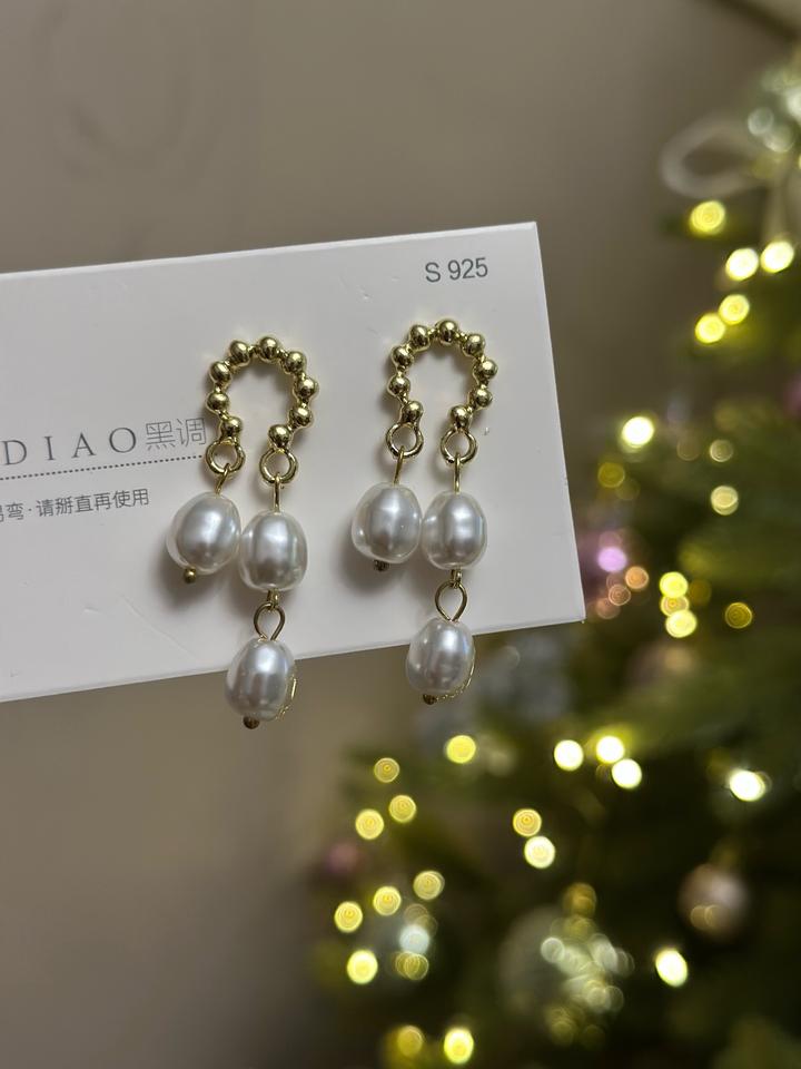 Винтажные серьги бижутерия