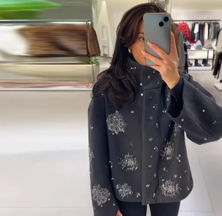 Бомбер со стразами