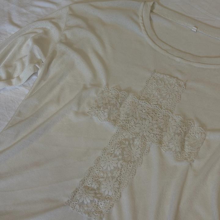 Y2K coquette cute longsleeve с крестом