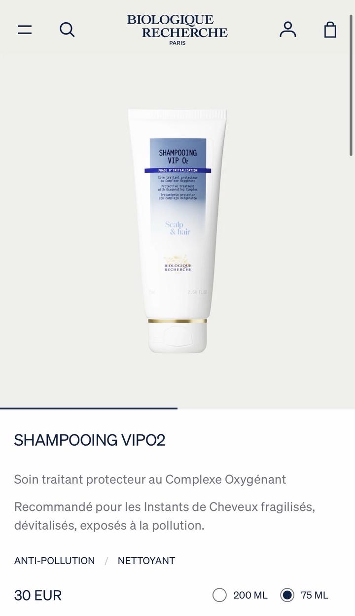 Шампунь от Biologique recherche