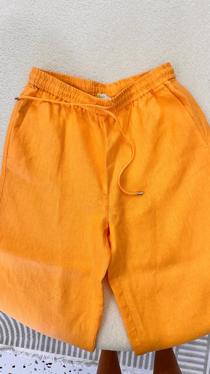 Льняные брюки Mango