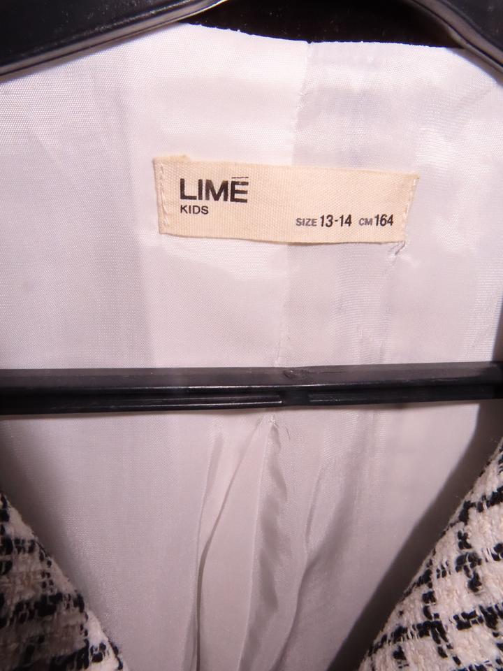Твидовый белый пиджак Lime