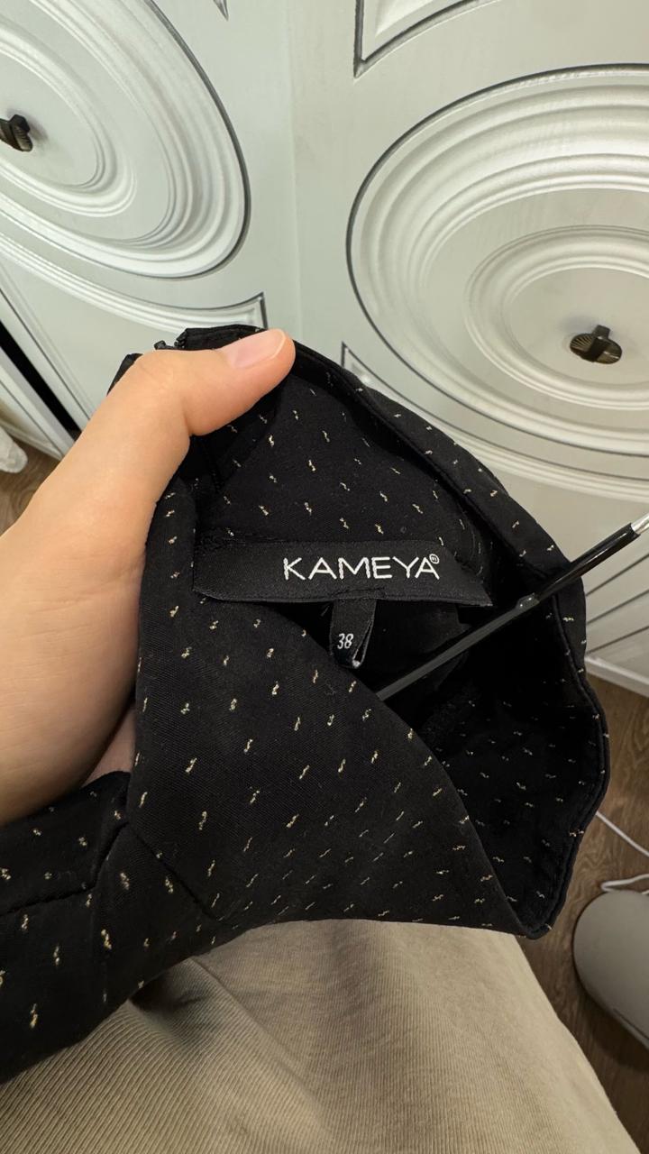 Платье черное в крапинку Kameya