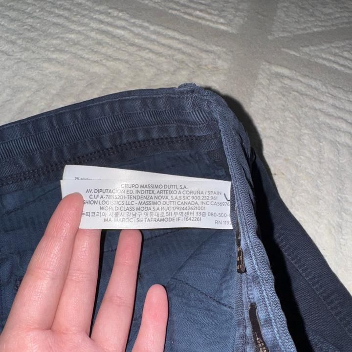 темно синие брюки massimo dutti