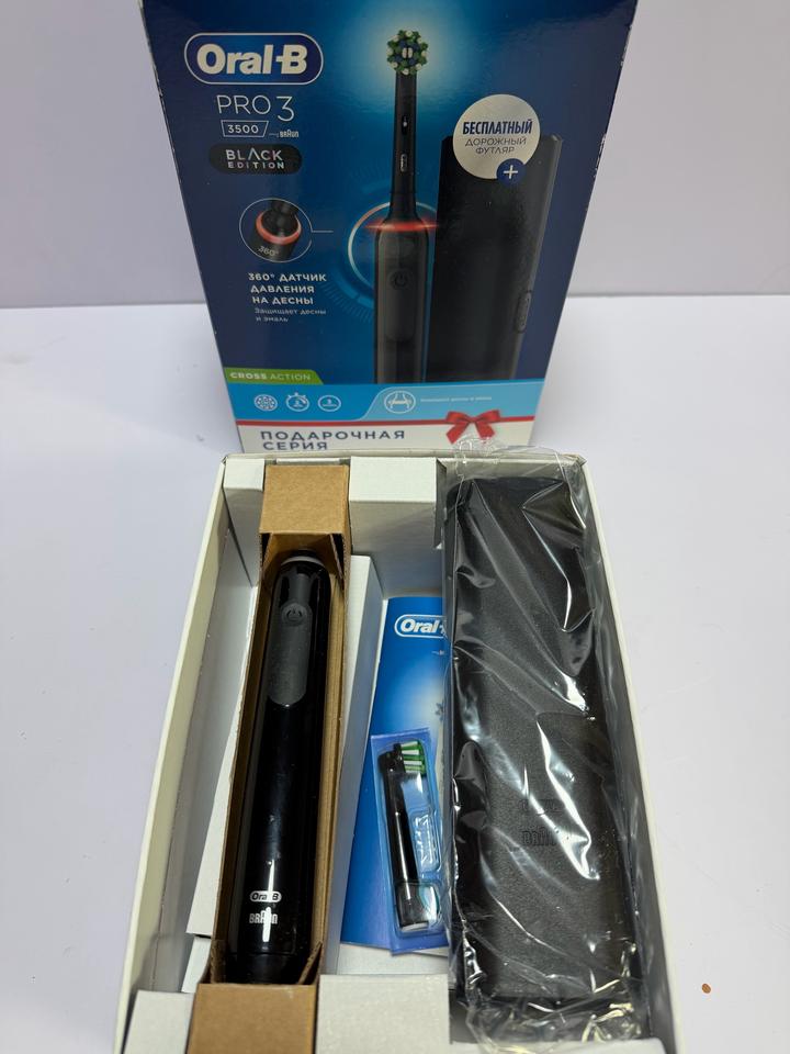 Электрическая зубная щётка Oral‑B Pro 3 3500 Black, новая