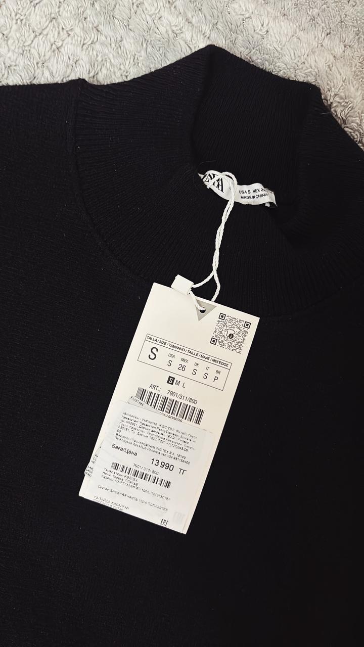 Черное платье zara