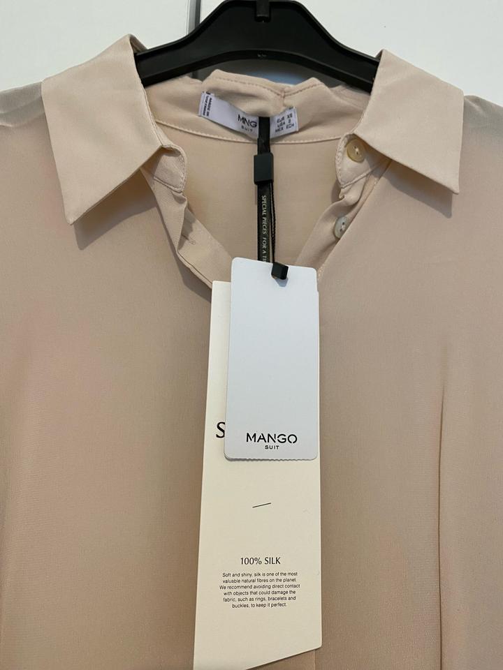 Шелковая рубашка Mango
