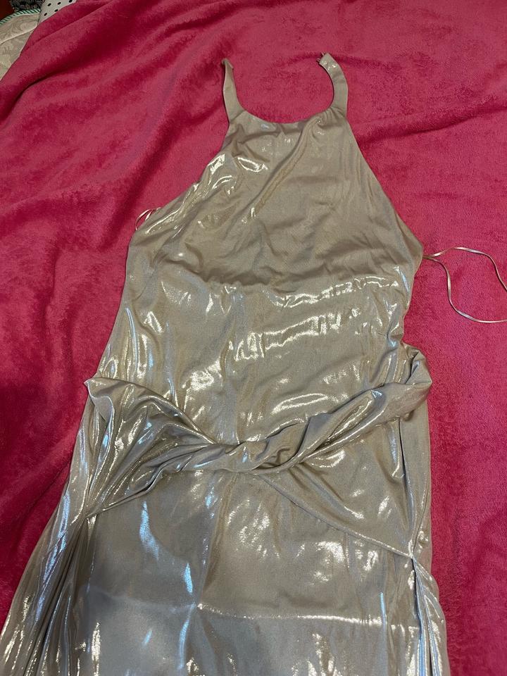Блестящее длиное платье Zara L/Xl размер