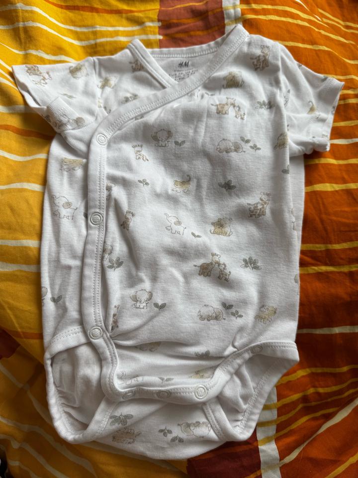 🦒 Боди H&M Organic Cotton 9–12 мес 🌿