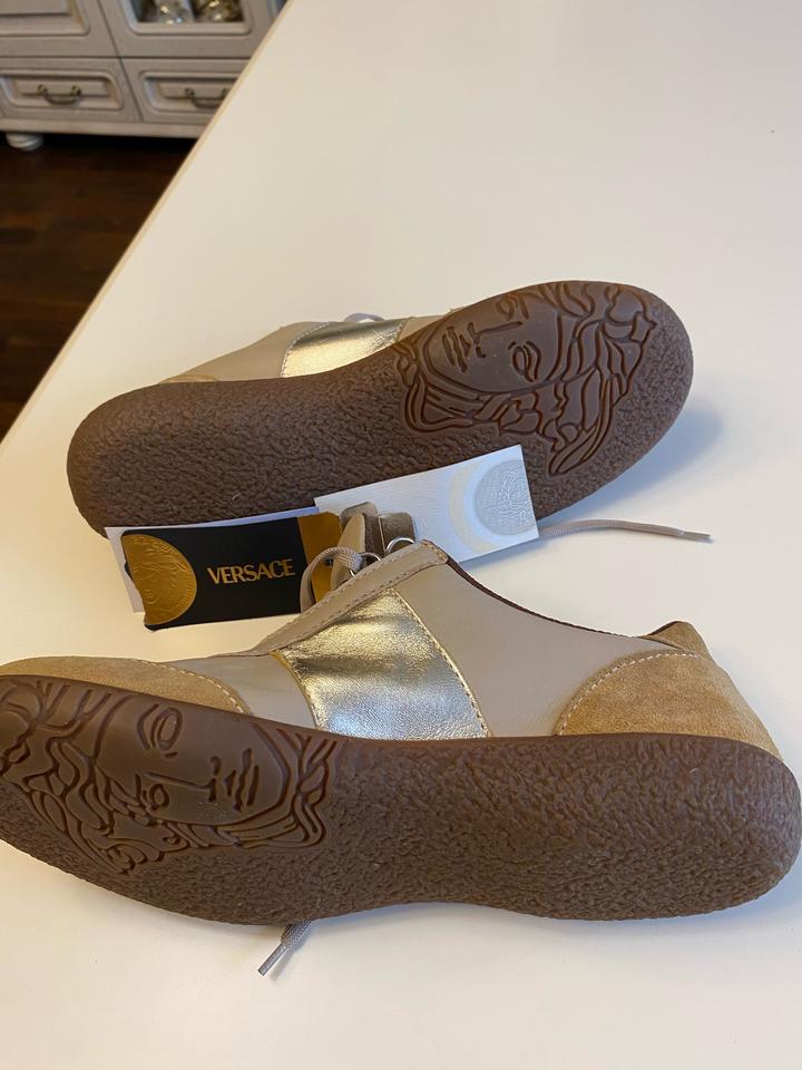 Кроссовки коричневые Версаче