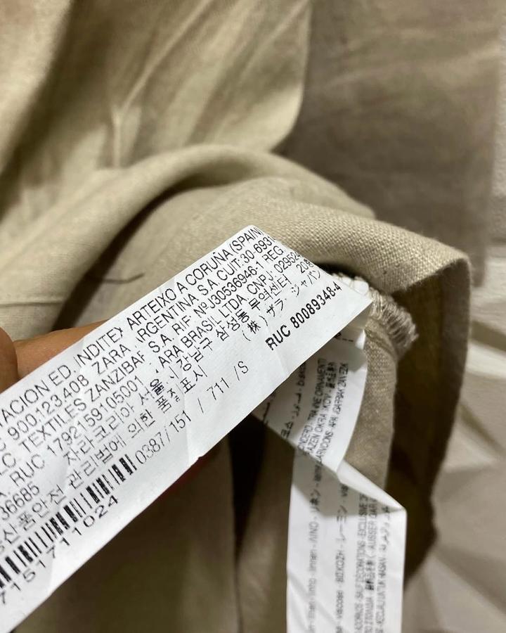 льняной комбинезон Zara