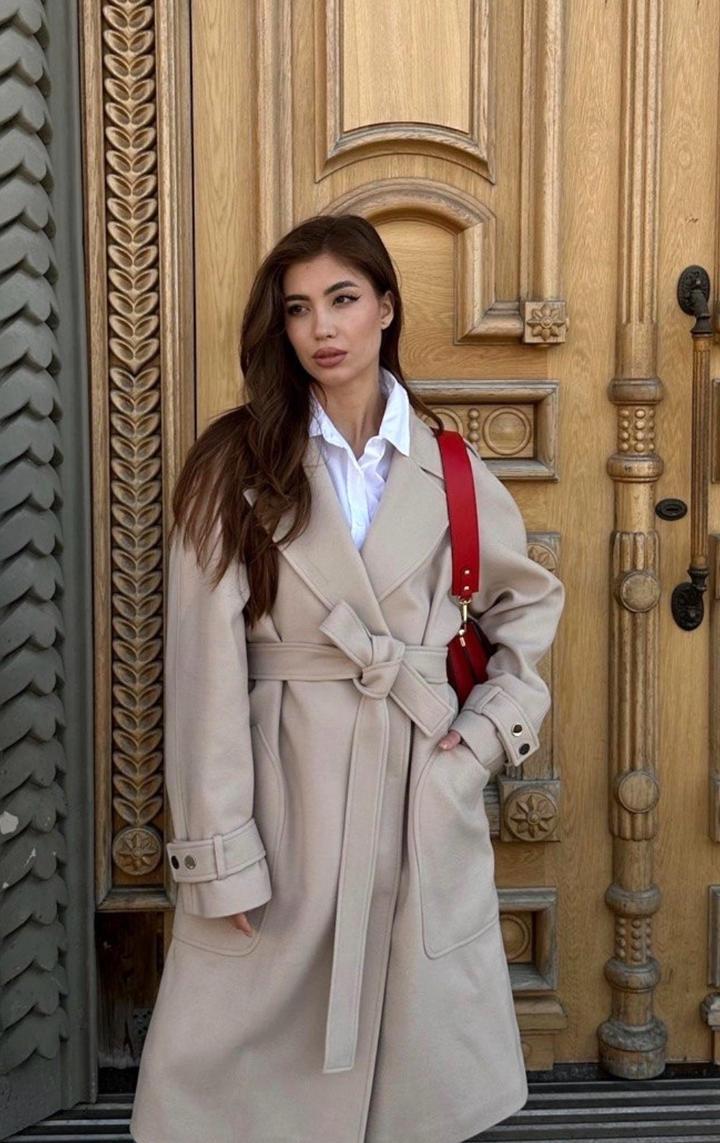 Пальто Mellisima бежевый