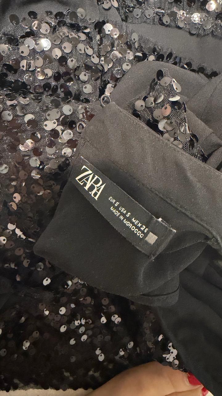 Платье с пайетками Zara