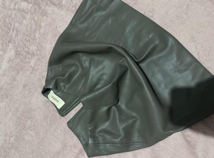 Anima мини-юбка кожа