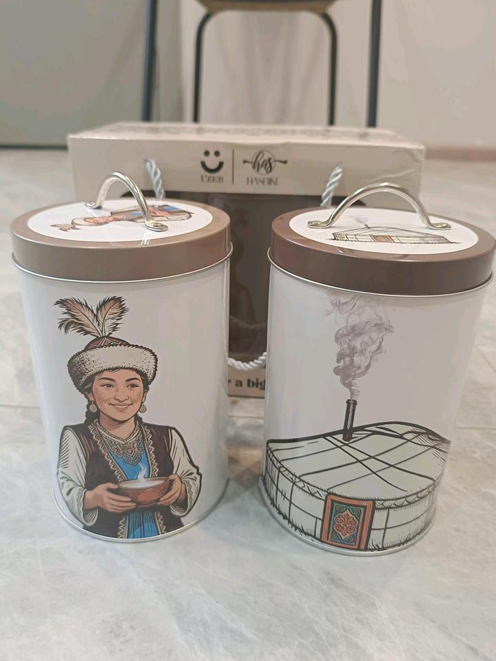 Набор банок для сыпучих в этно стиле