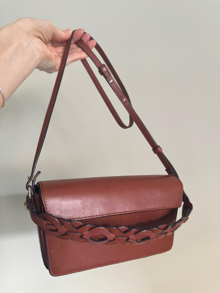 Сумка кроссбоди MASSIMO DUTTI. Натуральная кожа