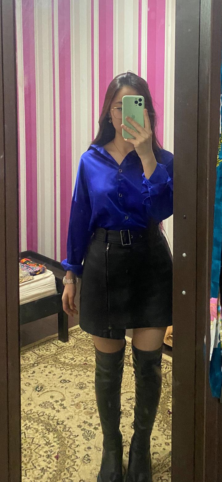 Кожаная юбка