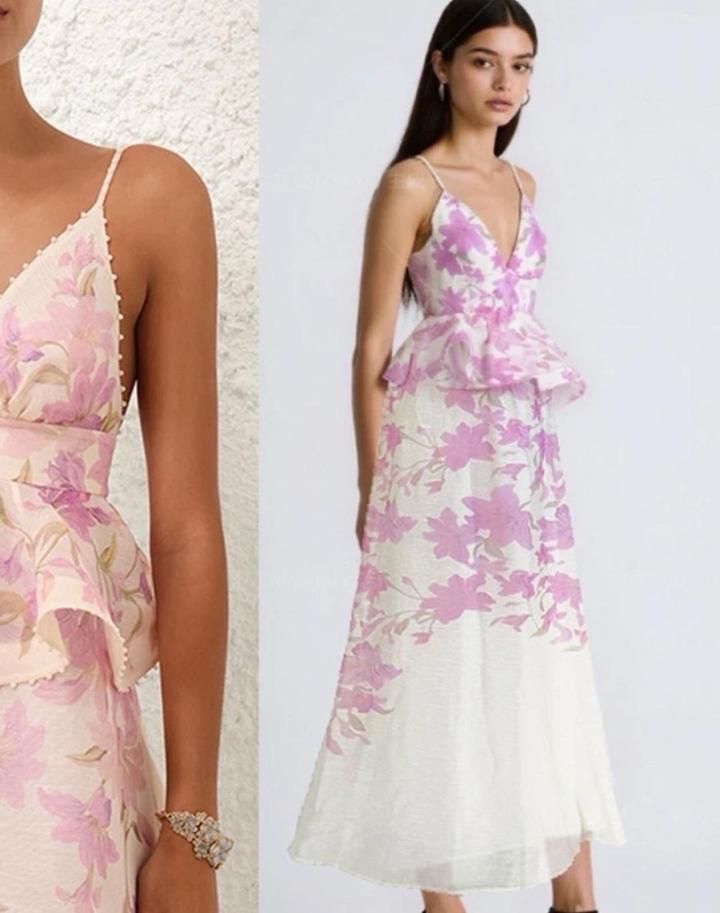 Цветочное платье от бренда Zimmmerman