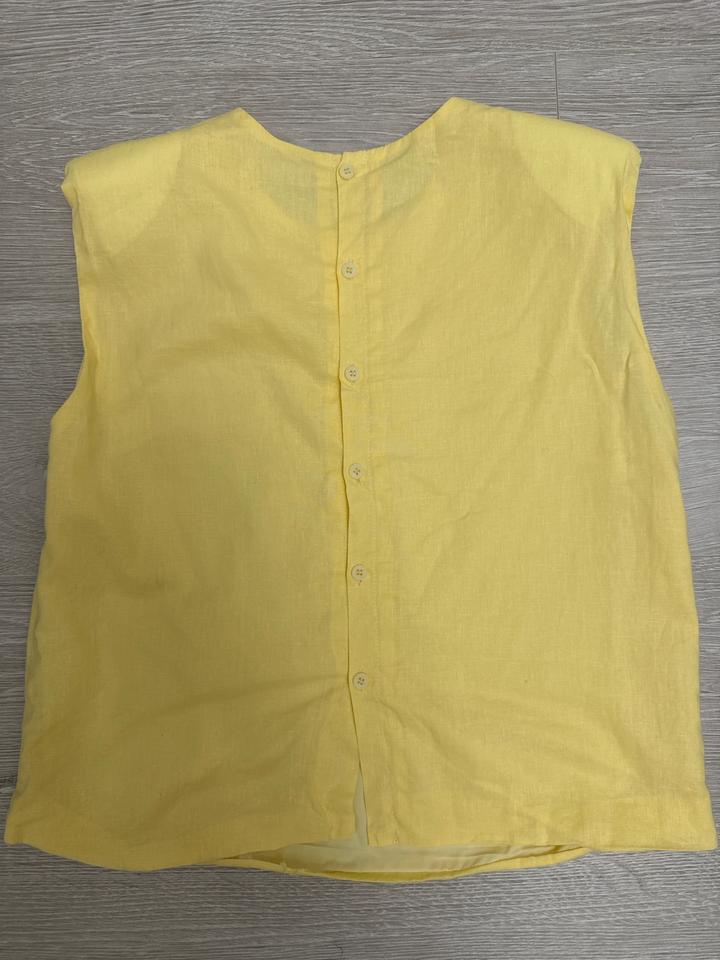 Льняная двойка в красивом желтом оттенке