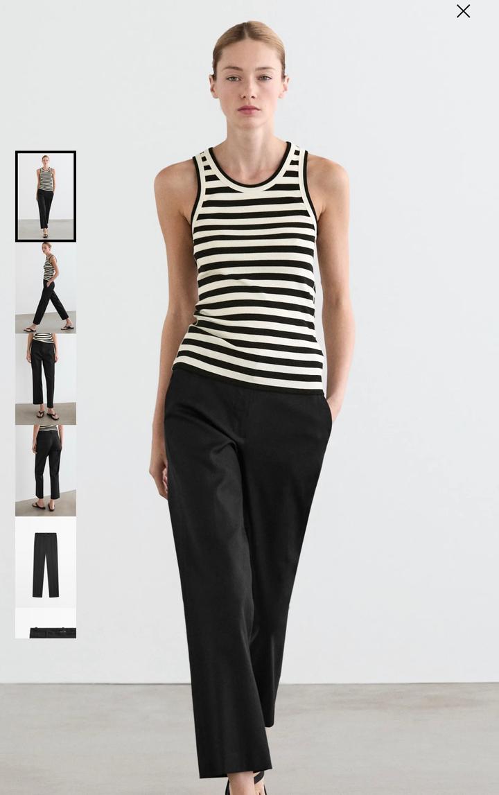 Брюки прямого кроя massimo dutti