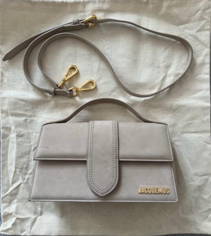 Бежевая сумка Jacquemus The Large Bambino