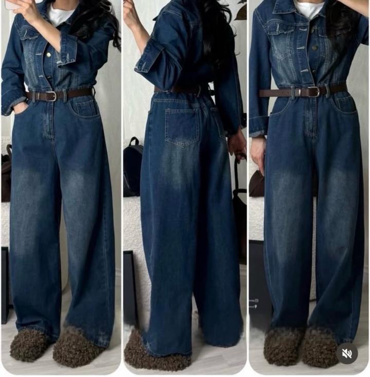 Джинсовый комбинезон