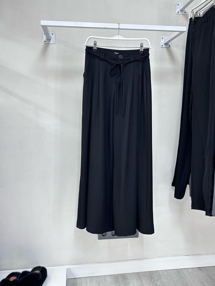 Брюки широкие палаццо черные