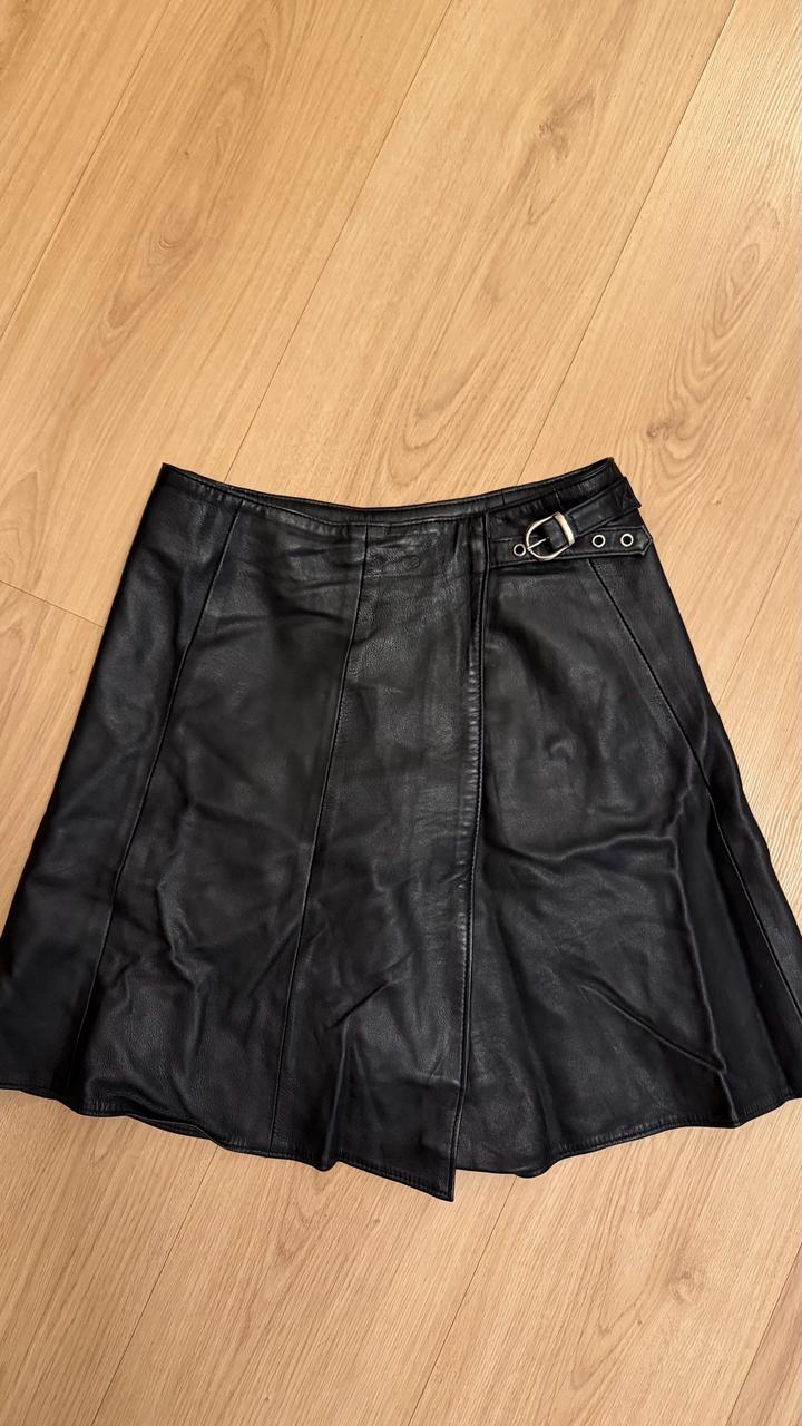 Кожаная юбка