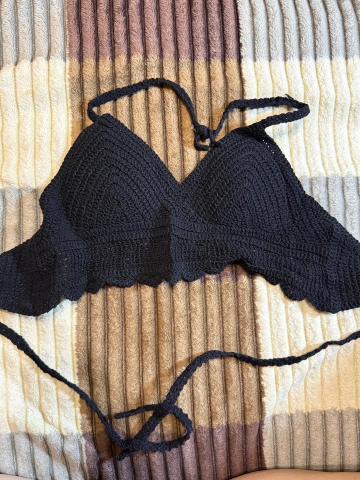 Пляжный топ на завязках