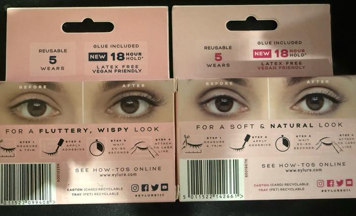 Накладные ресницы Eylure London. 2 пары. Новые.