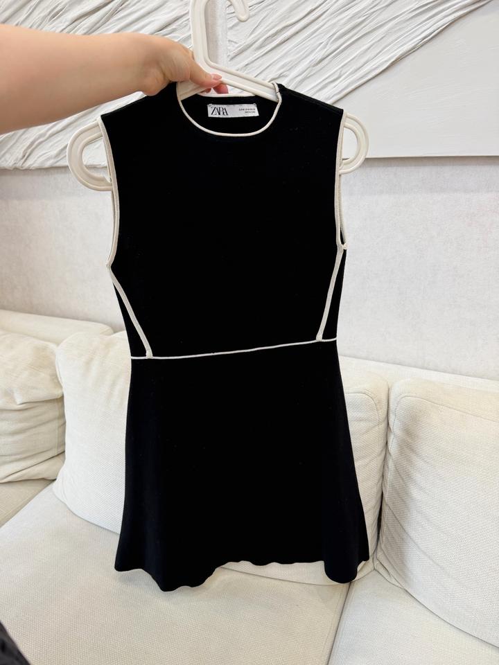 Черное мини платье Zara