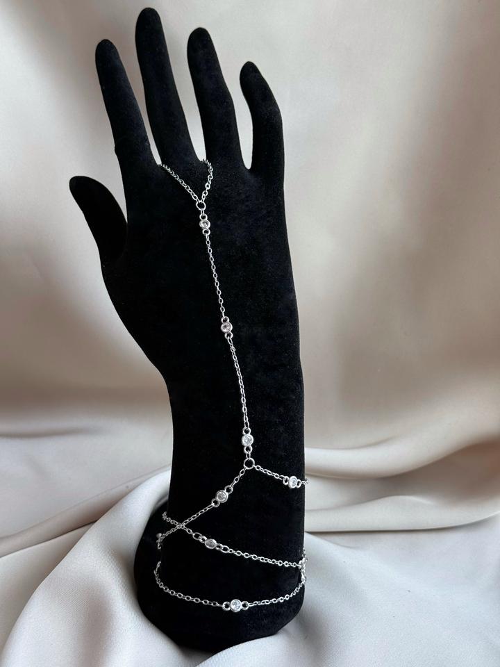 Слейв-браслет с фианитами