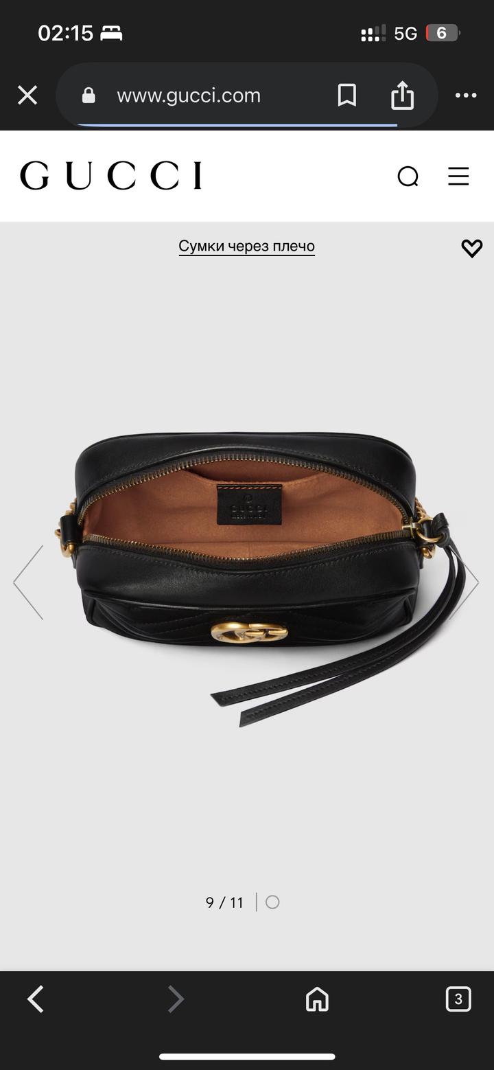 Сумка Гуччи 1:1 через плечо