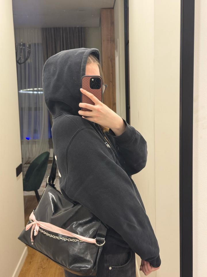 Сумка черная эко-кожа