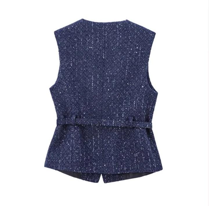 Твидовая жилетка